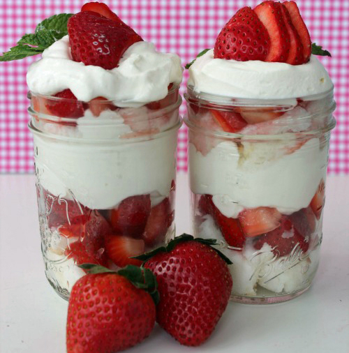 Mason Jar Strawberry Shortcake, recipe here.