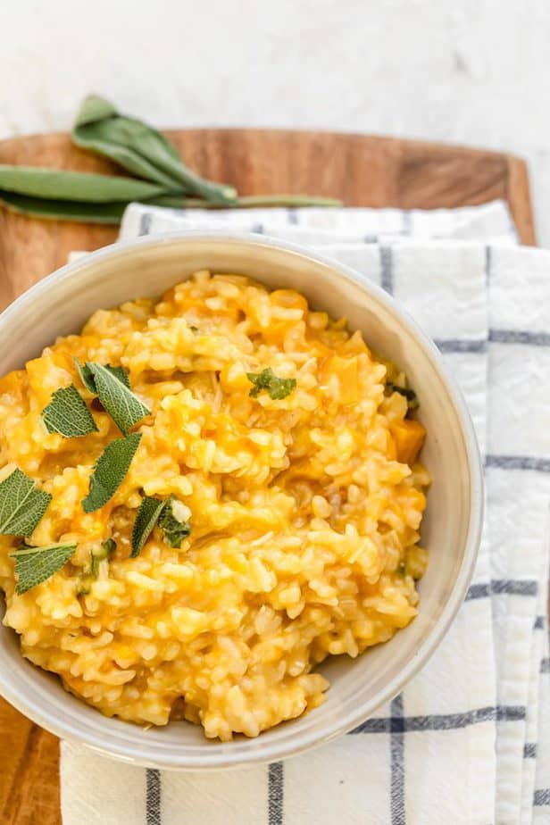 Butternut-Squas risotto